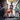 Toy Story characters watch a boy with a Captain America backpack walk away, suggesting a farewell. The toys are lined up on a gravel path, seen from behind.
