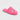 A pair of Women’s Holiday Oh What Fun! Scuff Slippers by Wondershop, featuring a fuzzy bright pink design and colorful embroidered text on top, photographed against a plain white background.