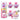 A tube and three Mini Brands 5 Surprise Mini Brands! Kawaii Kuties LOT of 3 Mystery Packs are pictured, with one pack opened to display adorable Kawaii minis—tiny treasures featuring cute-themed toys and packaging. Both the box and items highlight colorful, playful designs adorned with charming Japanese text.