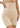 A model wears beige ATOG Women’s High-Waisted Tummy Control Shapewear Shorts, with callouts detailing the silicone bones, elastic waistband, and ventilated crotch of these thigh-smoothing shorts.