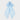 The Bow Hair Twister Wild Fable Blue by Wild Fable is a large, light blue fabric hair accessory with two long, pointed tails and a gathered knot at the top, shown against a plain light gray background.