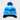 The Boys' Printed Hat - Cat & Jack™ Blue offers cozy warmth with gradient blue shades, ear flaps, a dark blue pom-pom, and a soft black inner lining—perfect for keeping boys comfortable in cold weather.