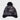 A black tie-dye Cat & Jack Boys' Earflap Hat with a large black pom-pom is displayed against a plain white background.