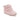 Carter's Just One You® Baby Girls' Pre-Walker Boots in pink feature two velcro straps, a soft fabric upper, shiny toe, light brown sole, and a cute white pom-pom—perfect as your baby's first walking booties.