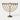 The Classic Menorah Metal Hanukkah Candle Holder Gold by Threshold™ features seven branches and is perfect as Hanukkah decor, displayed against a plain white background.