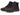 A pair of Columbia Men’s Landroamer Explorer Waterproof Hiking Boots in Espresso ll/Warp Red, featuring full-grain leather construction, blue laces, black padded collars, and gray rubber soles for all-terrain stability, displayed on a white background.