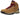 A side view of the Columbia Women’s Newton Ridge Plus Waterproof Amped Hiking Boots in Elk/Mountain Red, featuring tan suede uppers with red laces, metal eyelets, a black heel, and a rugged sole. This women’s hiking boot displays Columbia branding, includes a padded ankle collar for comfort, and is designed as a durable waterproof option for outdoor adventures.