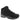 The Columbia Women’s Newton Ridge Plus Waterproof Boots in Black/Chalk feature black and white laces, a rugged sole for all-terrain traction, and a supportive ankle design, shown from the side on a white background.