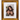 The Unbranded/Unknown European Style Ornate Gold Picture Frame 8" x 10" with removable mat is shown upright, featuring intricate detailing and a blank brown insert, set against a plain light gray background.