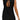 A woman with blonde hair models the FiseoW Women’s Crochet Sleeveless Swimsuit Cover-Up in black, featuring an open back with tie detail, as she stands facing away from the camera.