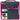 Front view of a navy and pink Five Star 3-inch sewn zipper binder with handle, featuring a capacity label, water-resistant image, and note that it protects your tech. Brand: Five Star.