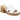 Step up your style with the Franco Sarto Women’s Florence Heeled Slide Sandals in White Leather. Featuring elegant cutout sides, a chic open-toe design, gold accents, and a woven block heel and sole, these fashionable sandals from Franco Sarto perfectly blend comfort and modern sophistication—making them the ideal choice for any occasion.