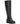 Lucky Brand Women’s Citere Buckle Tall Riding Boots in Black Summer Haze leather, featuring three buckles on the upper shaft, an ankle strap with a buckle, a lugged sole, and a low block heel.