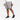 A person wearing Men's Lined Run Shorts 9" in Light Gray by All In Motion stands against a plain light background, with only the lower torso and legs visible.