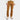 A person wearing brown Men’s Slim Straight Corduroy 5-Pocket Pants from Goodfellow & Co, a white long-sleeve shirt, and beige sneakers stands facing forward against a plain white background.