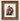 A square wooden picture frame with a white mat, showcasing a family portrait photo insert, set against a clean white background.