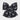 TheFrugaling.Shop New Year's Holiday Print Fabric Bow Hair Clip in black/silver features a large bow with festive gold stars, fireworks, and "Happy New Year" in white script, perfect for holiday celebrations.