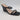 Black The Drop Women’s Sophia Wedge Sandals with a square-toe, two thin straps over the foot, and a beige footbed.