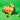 The Gigglescape™ Recycling Truck is a vibrant plastic toy vehicle for ages 2 and up, featuring an orange cab, green base, and a yellow dumping bed raised up, displayed against a plain white background.