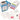 The Think Tank Scholar 162 Division Flash Cards Set for grades 2-6 is displayed, featuring division problems, answer cards, color-coded tabs, instruction cards, a multiplication chart, and a blue storage box to support math learning.