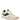 Vince Men’s Edric Lace-Up Sneakers in Horchata/Palm Leaf, featuring white and gray suede with green accents, white laces, and a gum sole, are displayed at a three-quarter angle against a white background.