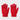 A pair of Wild Fable™ Essential Glove Red by Wild Fable, crafted from recycled polyester, is laid flat on a light gray background with both gloves facing palm up and the cuffs at the bottom.