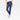 Wearing Women's High-Rise Skinny Ankle Pants - a New Day™ Navy Striped by A New Day and cream loafers, a person stands against a white background with only their lower half visible.