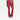 A person models the JoyLab Women's High Rise Crossover Waistband Flare Leggings in burgundy with white sneakers, standing against a plain white background. The image highlights the leggings from the waist down.