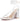 Elisabet Tang Women’s Strappy Lace-Up Block Heel Sandals White 9 featuring a square toe and lace-up ankle tie.