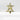 The Wondershop Christmas Gold Star Stocking Holder by Wondershop shines brightly atop a white fireplace mantel, with its star-shaped design serving as both a festive Christmas decoration and a practical hook for hanging stockings below.