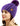 A woman wearing a PAGE ONE Women’s Chunky Cable Knit Pom Pom Beanie in purple, featuring a chunky cable-knit design, a matching pom-pom, and a small brown square logo patch on the ribbed cuff.