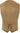 PJ PAUL JONES Men’s Western Faux Suede Cowboy Vest Khaki with four front buttons worn over a white long-sleeved button-up shirt.