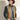 PJ PAUL JONES Men’s Western Faux Suede Cowboy Vest Khaki with four front buttons worn over a white long-sleeved button-up shirt.