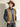 PJ PAUL JONES Men’s Western Faux Suede Cowboy Vest Khaki with four front buttons worn over a white long-sleeved button-up shirt.